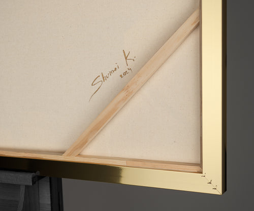 Abstrakte Kunst "Grafischer Rhythmus" mit Rahmen Wanddeko Wohnzimmer