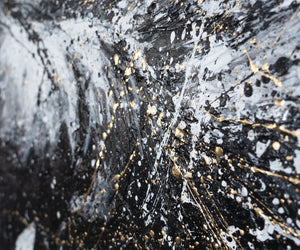 Gesamtansicht des handgemalten Pferdebildes