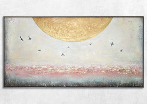 goldene Kunst, gemälde mit rahmen