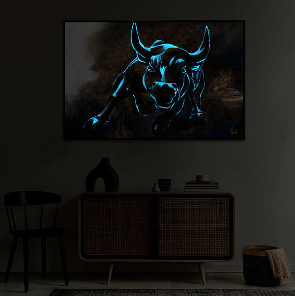 Nachtleuchtende Gemälde "Symbol der Furchtlosigkeit"