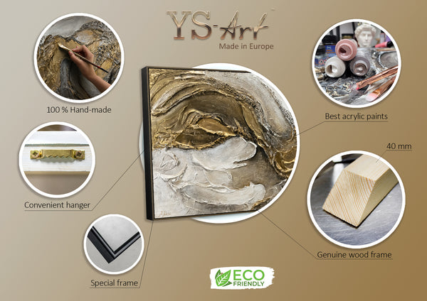 Struktur bilder mit rahmen "Unendlichkeit" 140x70cm