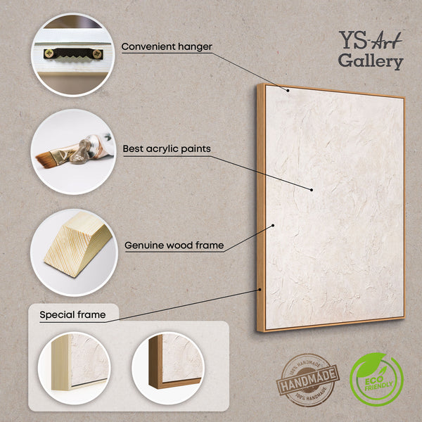 Handgemalte Struktur auf Leinwand