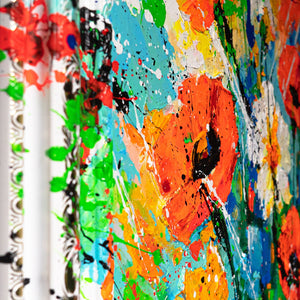 Leinwandbild Mit Farbstruktur