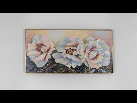 Kreative Gemälde mit Blumen "Pfingstrosen"