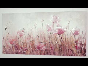 Blumen acrylbilder auf leinwand "Mohnblumen"