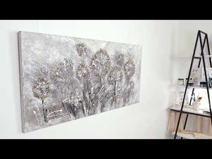 Handgemalte schönes acrylbild malen für wohnzimmer "Frühlingsblumen"