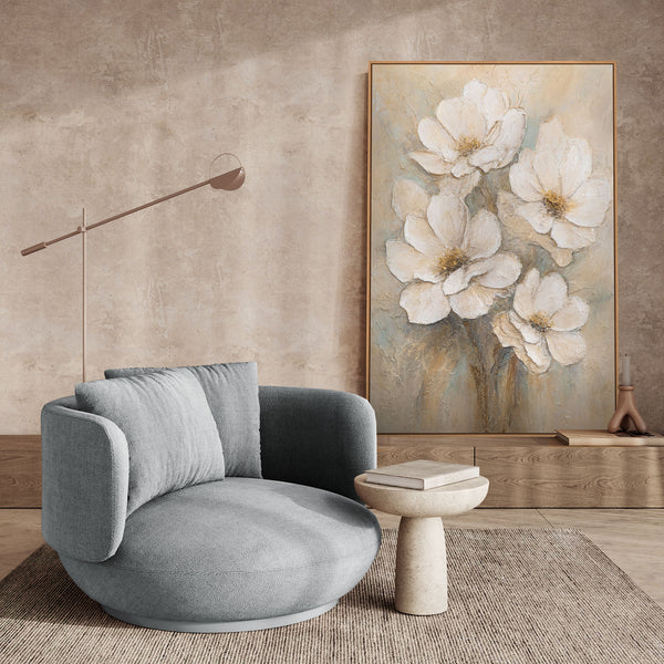 Wanddeko Wohnzimmer Blumen moderne Kunst
