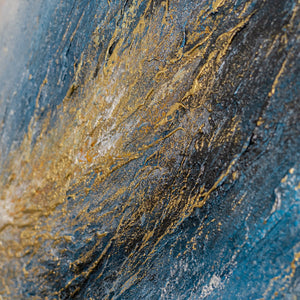 Dramatisches Landschaftsgemälde 50x70 cm – Sturmwolken als Blickfang für modernes Wohnzimmer