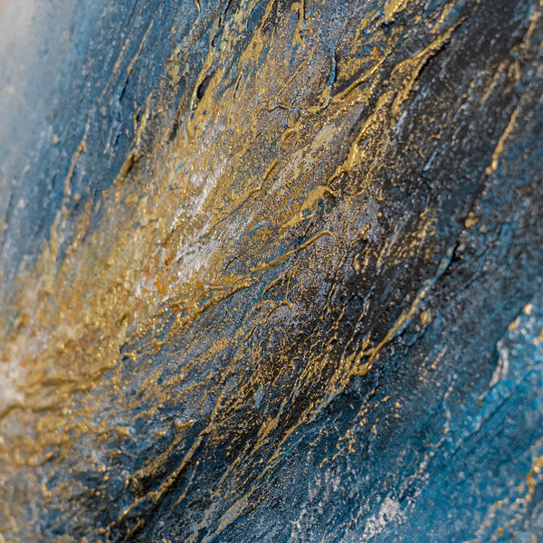 Dramatisches Landschaftsgemälde 50x70 cm – Sturmwolken als Blickfang für modernes Wohnzimmer