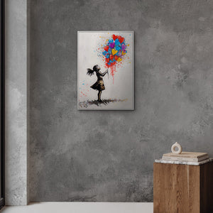 Pop Street Art Wandkunst im modernen Wohnzimmer – Original Urban Art Gemälde kaufen bei YS-Art