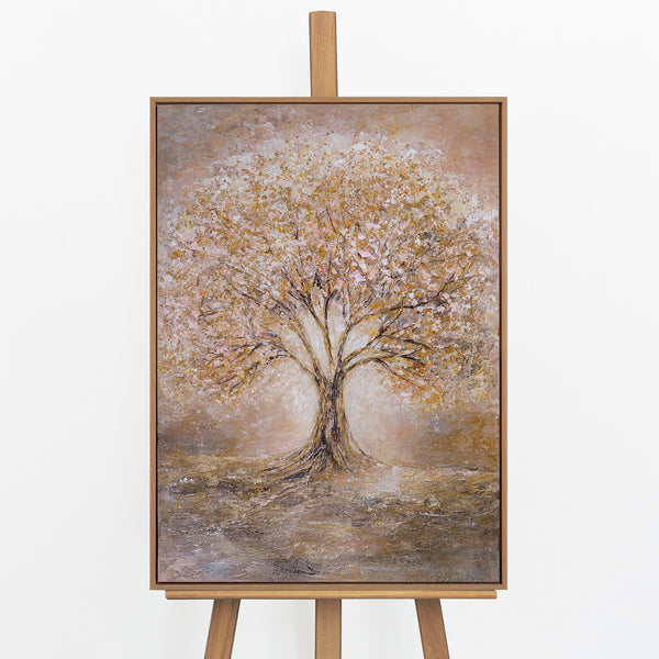 „Baum des Lichts" – Lebensbaum Gemälde das Stärke und Licht in einem Bild vereint 