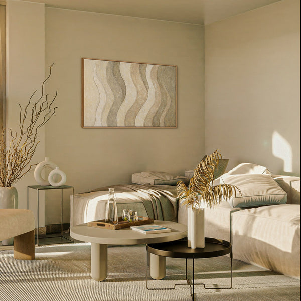 Abstraktes Wandbild in modernem Stil mit feiner Struktur 