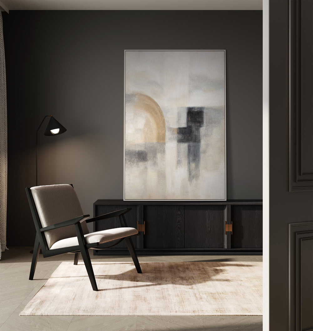 Moderne abstrakte Kunst – Acrylbild auf Leinwand „Geisterhaftes Licht“