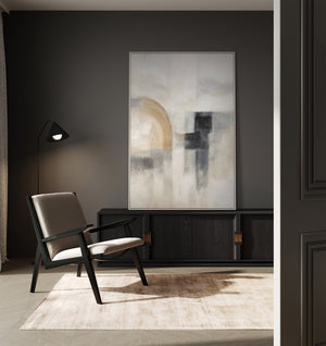 Moderne abstrakte Kunst – Acrylbild auf Leinwand „Geisterhaftes Licht“