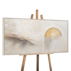 Handgemaltes Acrylbild auf Leinwand „Horizontlinie“ – Moderne Wandkunst für Wohnzimmer