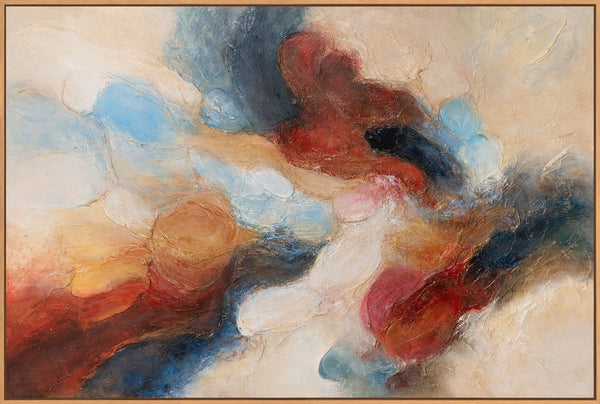 Zeitgenössische abstrakte Wandkunst mit Struktur, minimalistisches Design