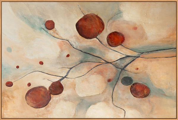 Abstrakte Wandkunst in ruhigen Farbtönen für moderne Interieurs