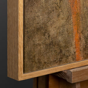 Natürlicher Holzrahmen in Nahaufnahme