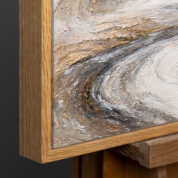 Handgemaltes Bild „Wasserfall der Träume“ – Moderne Wandkunst mit Struktur
