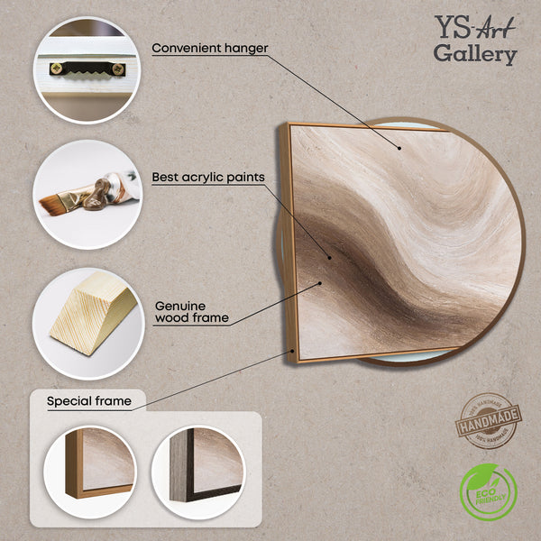 Modernes abstraktes Wandbild mit Struktur und zeitloser Ästhetik