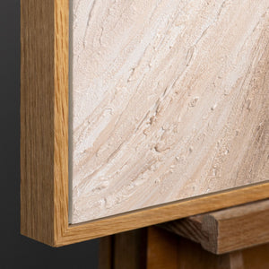 Natürlicher Holzrahmen mit warmer 
Maserung und modernem Design