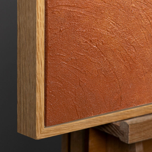 Natürlicher Holzrahmen mit warmer 
Maserung und modernem Design