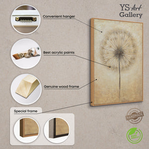 Handgemalte Acrylmalerei „Atem des Sommers“ – Moderne Abstrakte Kunst mit Rahmen