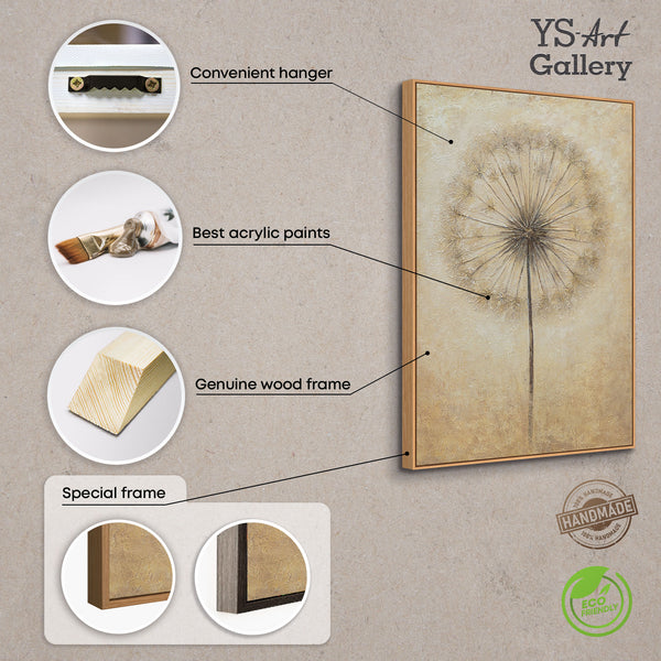 Handgemalte Acrylmalerei „Atem des Sommers“ – Moderne Abstrakte Kunst mit Rahmen