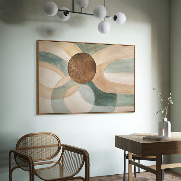 Wandbild abstrakt als dekoratives Element in modernen Wohnräumen