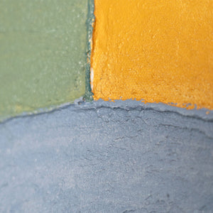 Detailaufnahme der Textur eines modernen abstrakten Wandbildes