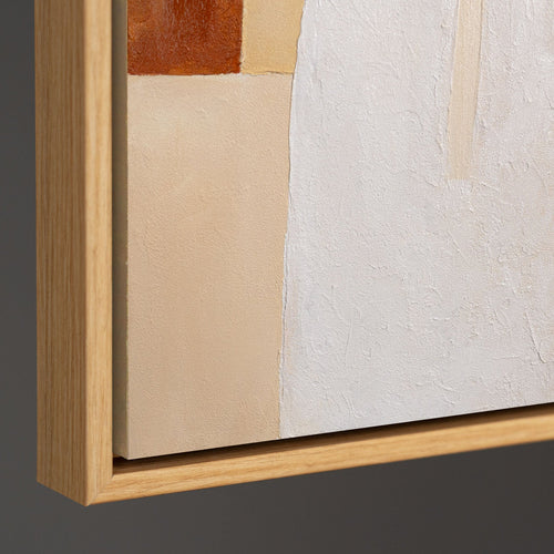 Zeitgenössische abstrakte Wandkunst mit Struktur, minimalistisches Design
