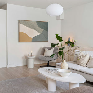 Acrylbilder als ruhige Wanddeko im Rahmen „Ewige Linie“