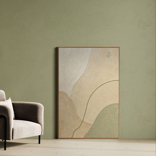 Modernes abstraktes Wandbild mit Struktur und zeitloser Ästhetik