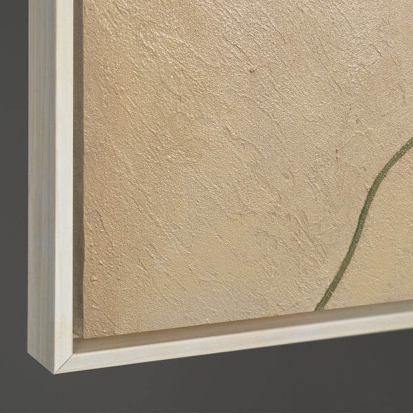 Moderne Leinwandbilder mit organischer Linie im Rahmen „Sandweg“