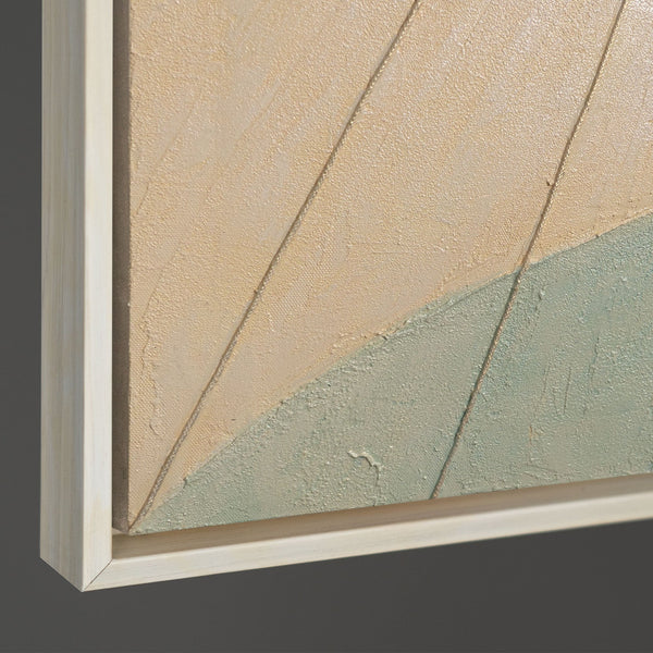 Detailaufnahme der Textur eines modernen abstrakten Wandbildes