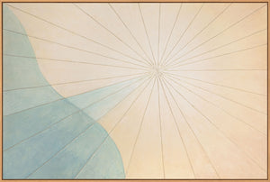 Ruhige Acrylbilder in Naturfarben als moderne Wandkunst „Morgendämmerung über dem Meer“