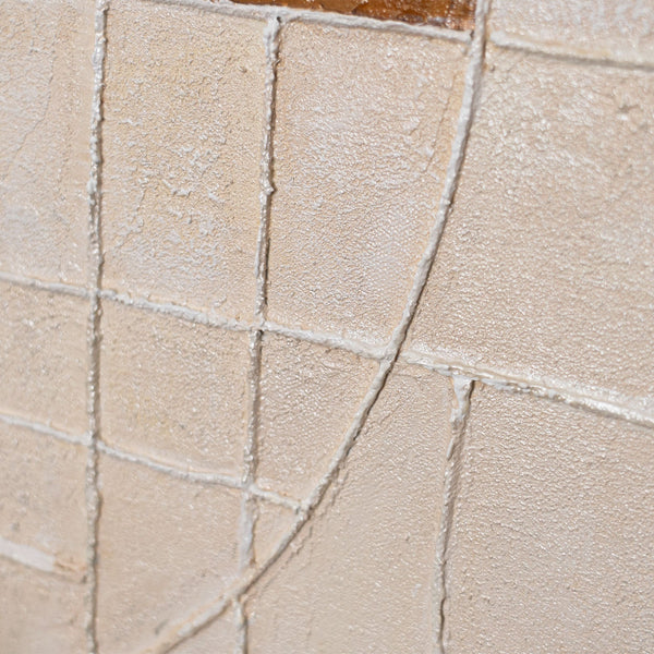 Abstraktes Gemälde „Linien und Kreise“ – Geometrische Wandkunst mit Rahmen