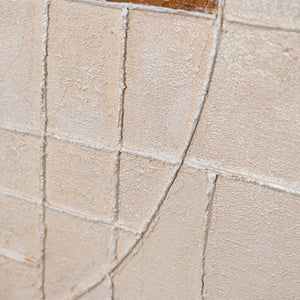 Abstrakte Gemälde mit Struktur und Geometrie im Rahmen „Linien und Kreise“