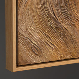 Abstrakte Gemälde mit Struktur und Geometrie im Rahmen „Linien und Kreise“