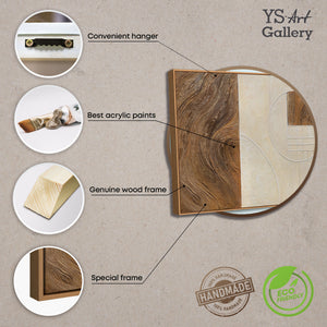 Abstrakte Wandkunst in ruhigen Farbtönen für moderne Interieurs