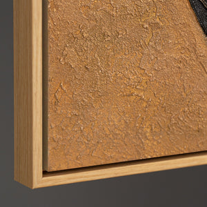 Abstraktes Wandbild mit hochwertigem Rahmen im modernen Stil