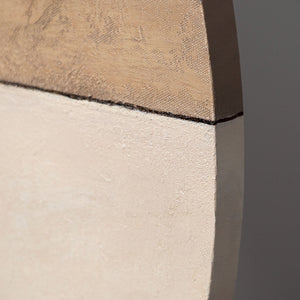 Abstraktes Wandbild mit hochwertigem Rahmen im modernen Stil