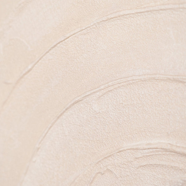 Arztpraxis Bilder Rundes Wandbild minimalistisch Beige