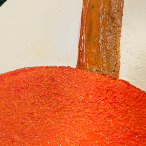 Handgemaltes Acrylbild „Fruchtbare Balance“ – Abstrakte Wandkunst mit Struktur