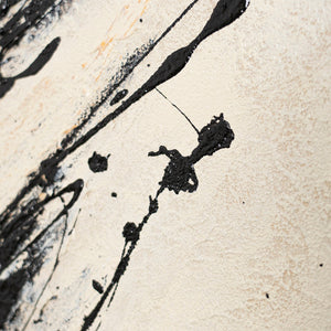 Feine Struktur und Materialität eines abstrakten Kunstwerks