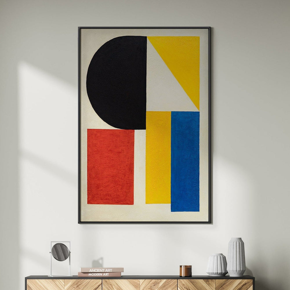 Wandbild abstrakt als dekoratives Element in modernen Wohnräumen