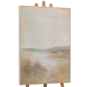 Abstraktes Wandbild mit hochwertigem Rahmen im modernen Stil