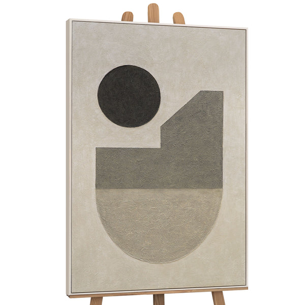 Minimalistisches abstraktes Gemälde mit strukturierter Oberfläche