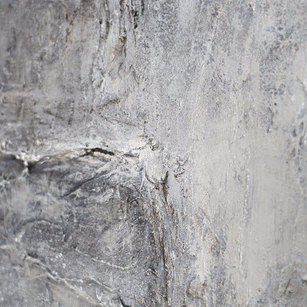 Handgemalte Bilder im Rahmen texturierte Abstrakte Kunst „Erinnerung des Steins“