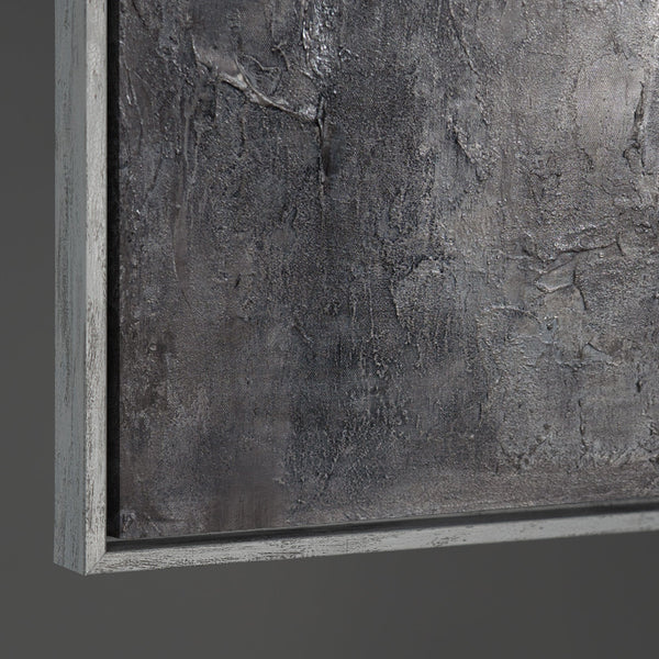 Handgemalte Bilder im Rahmen texturierte Abstrakte Kunst „Erinnerung des Steins“